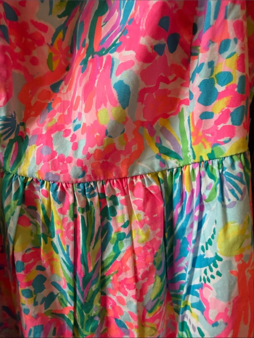 Lilly Pulitzer Pink Multicolor Floral Sundress for Kids